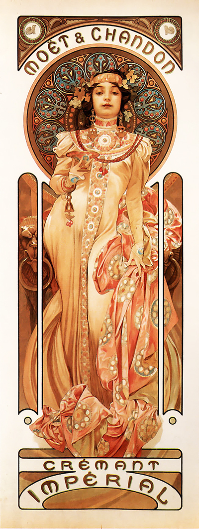 Moet et Chandon Alphonse Mucha